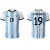 Herren Fußballbekleidung Argentinien Nicolas Otamendi #19 Heimtrikot WM 2022 Kurzarm